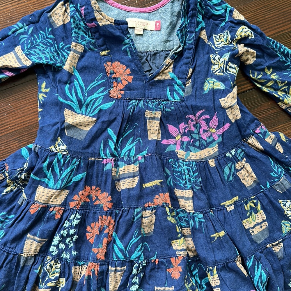 Pink chicken dress 2Y - Picture 3 of 3